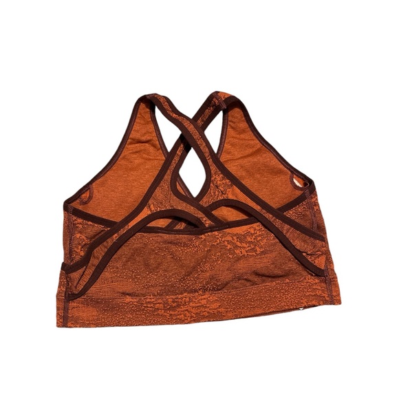 Gymshark Women’s Adapt Camo Seamless Sports Bra Storm Red/Cherry Brown Size XL - Picture 4 of 8